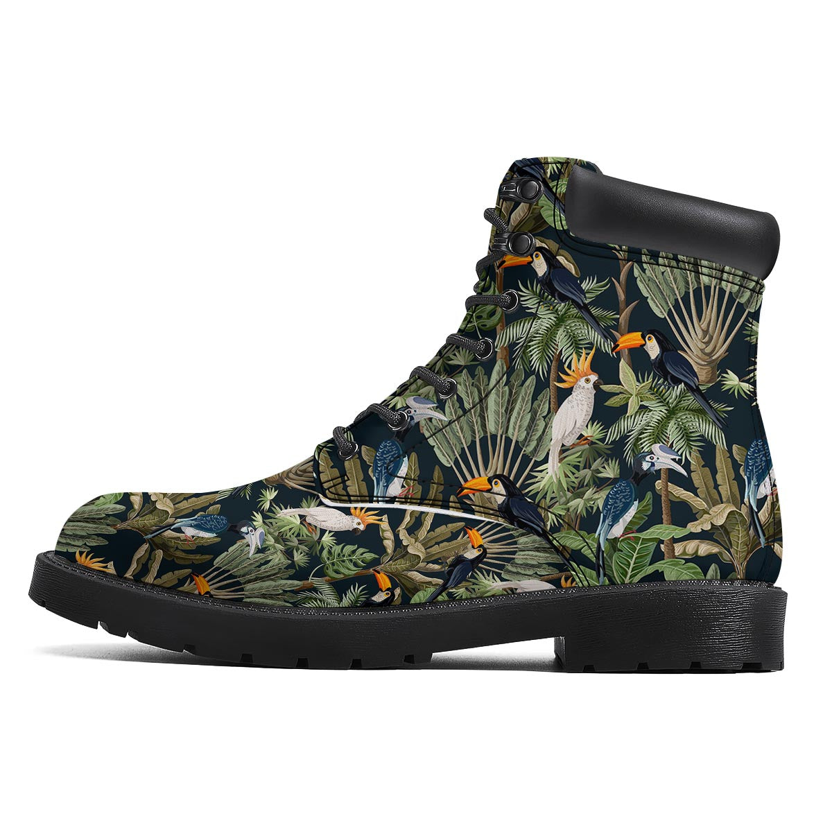 Tropical Toucan Parrot Print Pattern Boots-grizzshop