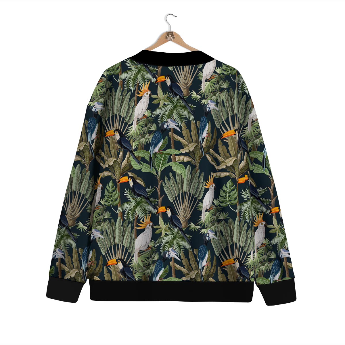 Tropical Toucan Parrot Print Pattern Cardigan-grizzshop