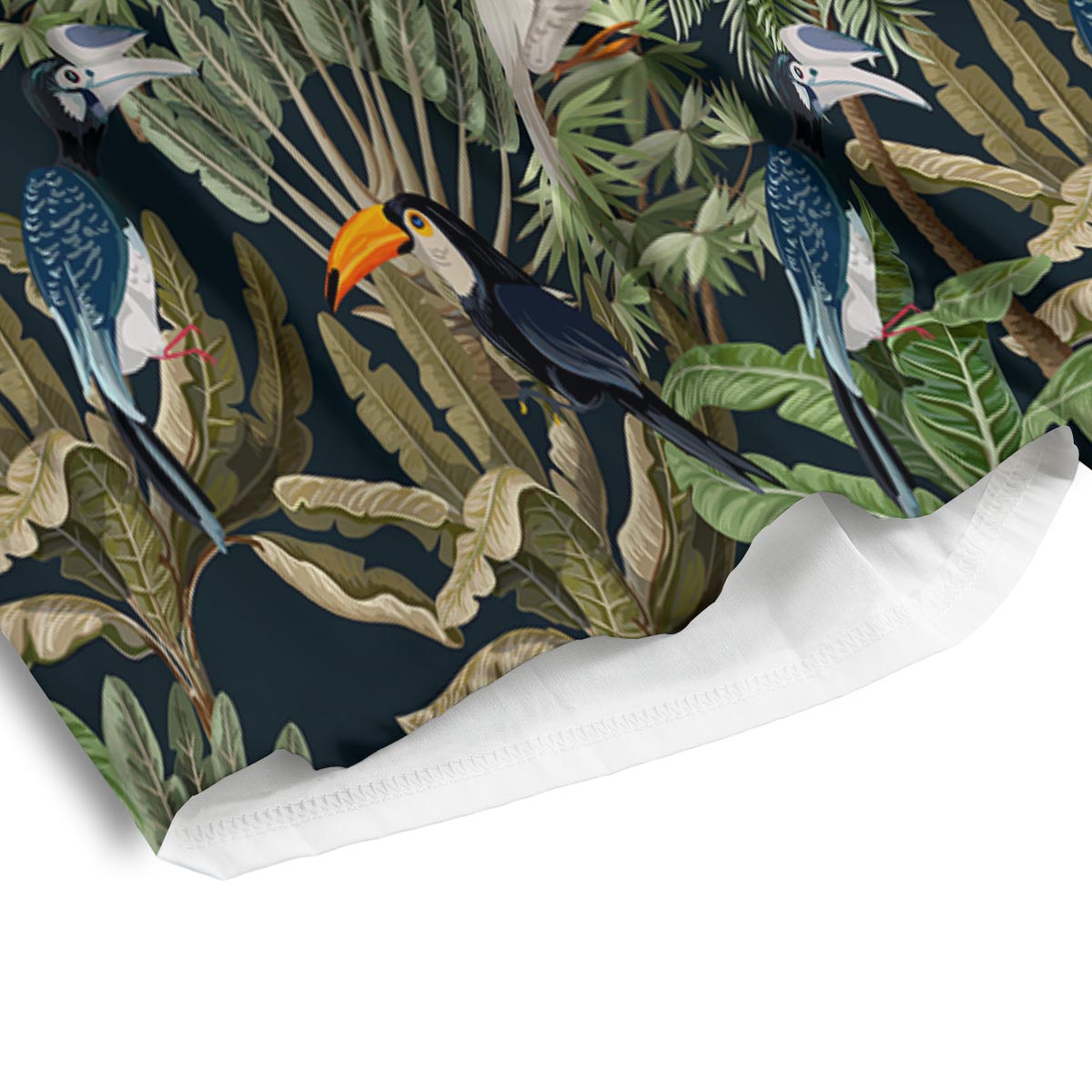 Tropical Toucan Parrot Print Pattern Men's Athletic Shorts