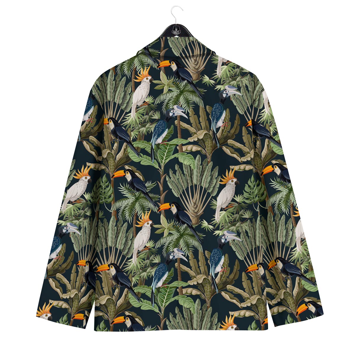 Tropical Toucan Parrot Print Pattern Men's Sport Coat-grizzshop