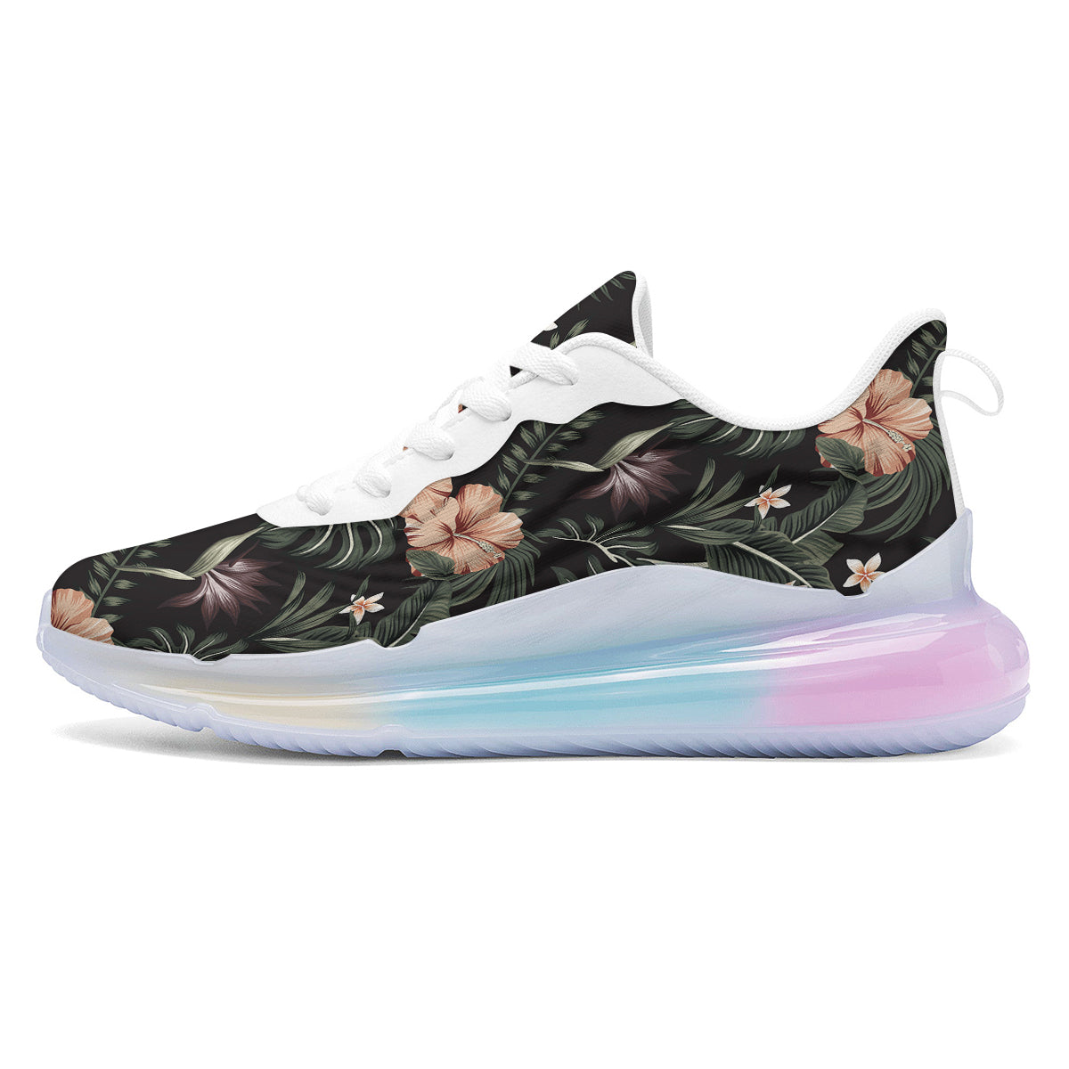 Tropical Watercolor Print Pattern Running Sneakers-grizzshop