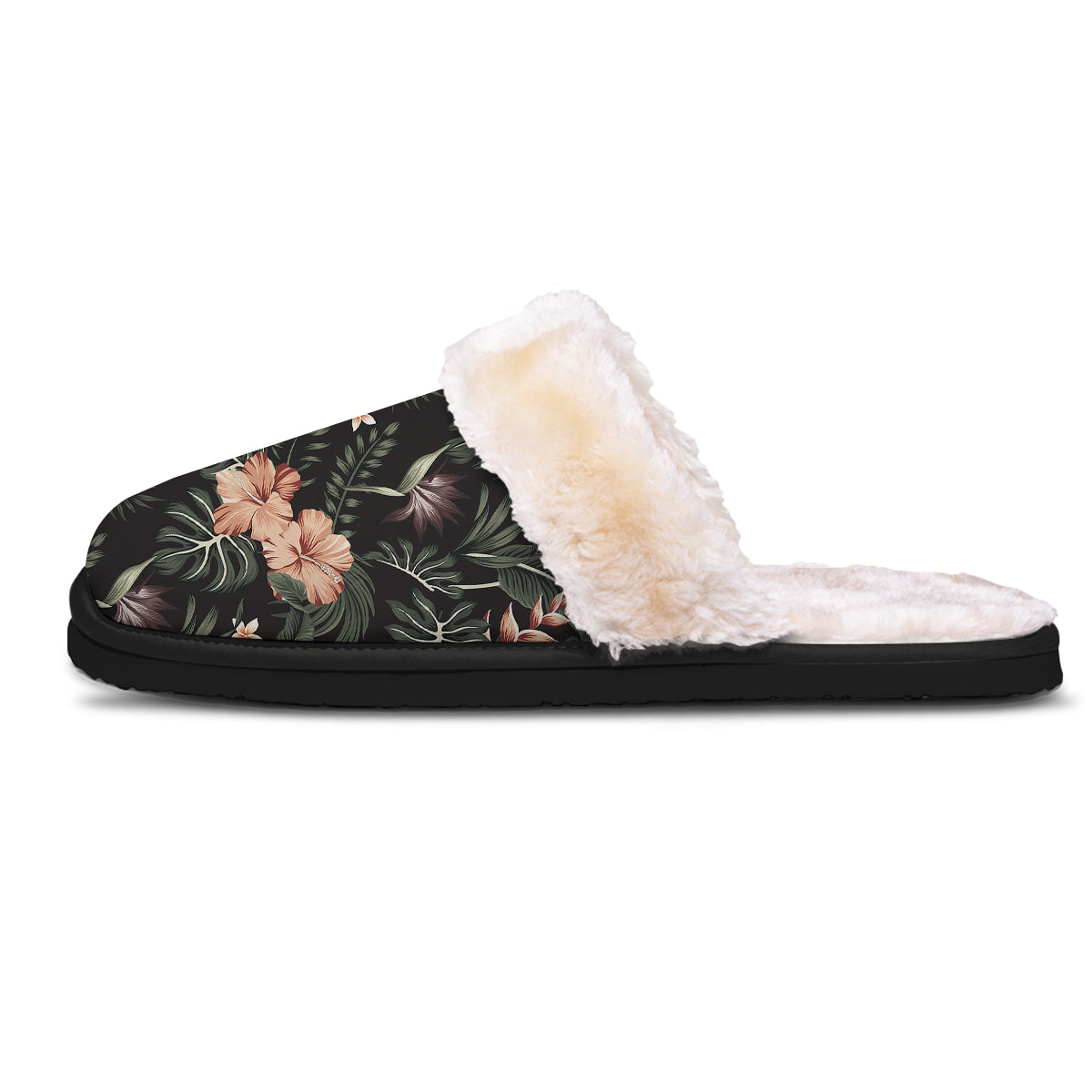 Tropical Watercolor Print Pattern Slippers-grizzshop