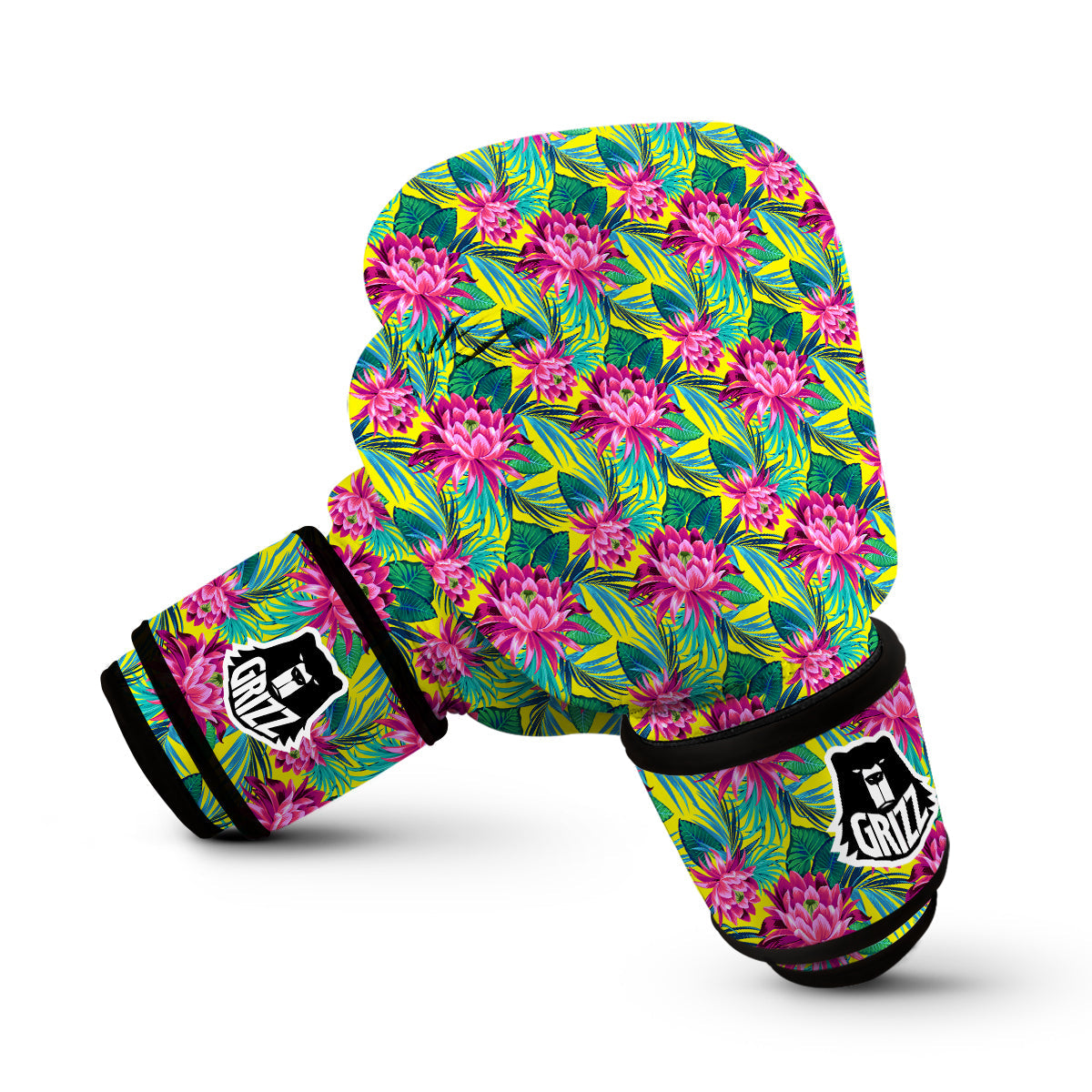 Tropical Waterlily Boxing Gloves-grizzshop