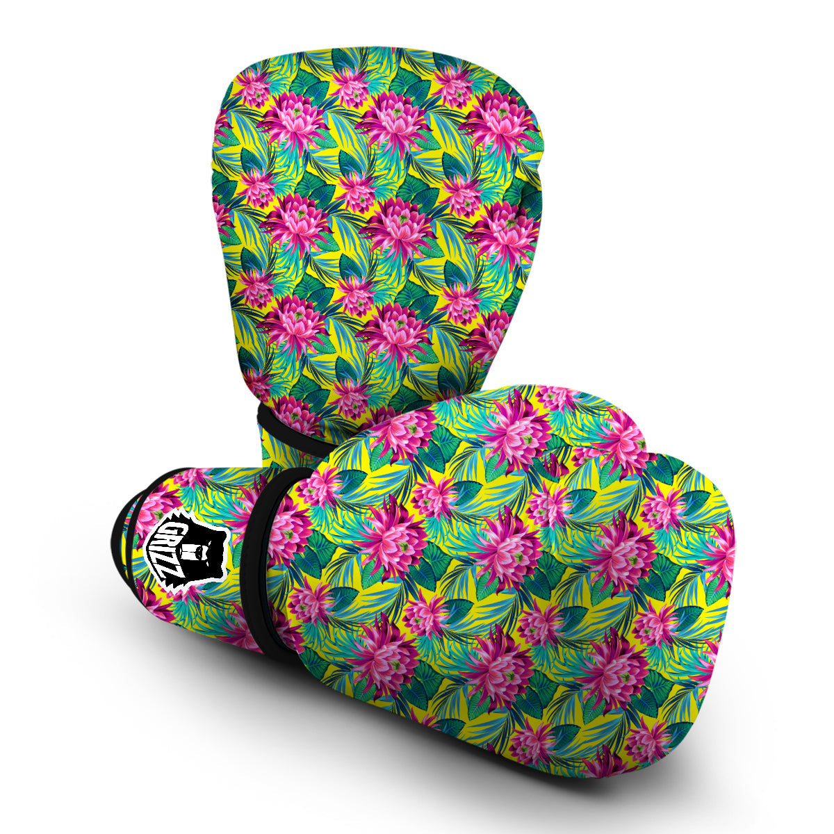 Tropical Waterlily Boxing Gloves-grizzshop