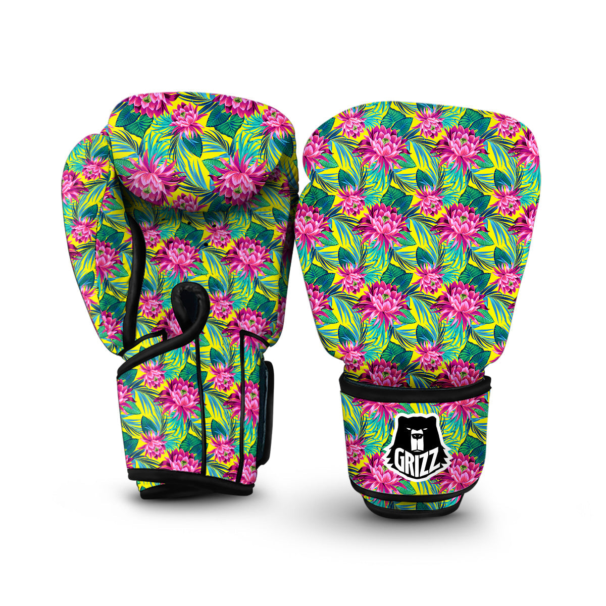 Tropical Waterlily Boxing Gloves-grizzshop