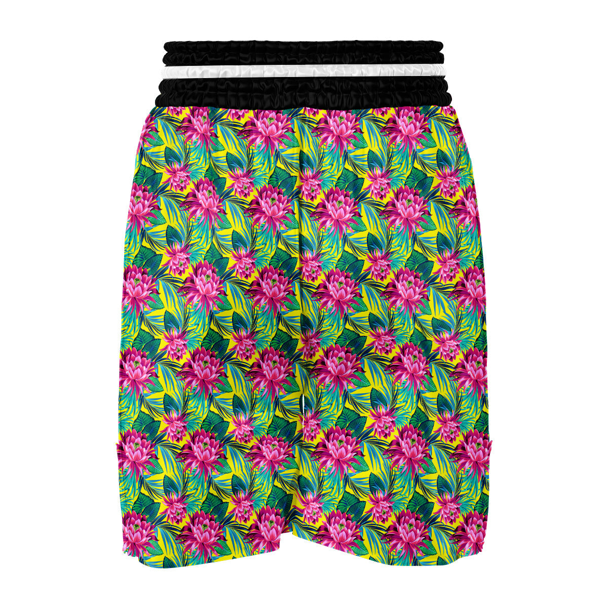 Tropical Waterlily Boxing Shorts-grizzshop