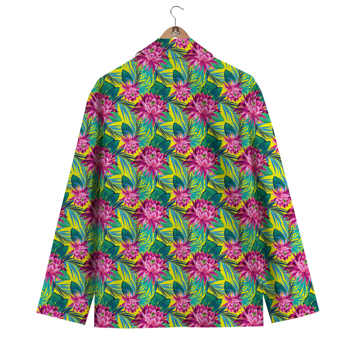 Tropical Waterlily Men's Blazer-grizzshop