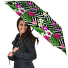 Tropical Zig Zag Print Pattern Umbrella-grizzshop