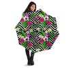 Tropical Zig Zag Print Pattern Umbrella-grizzshop