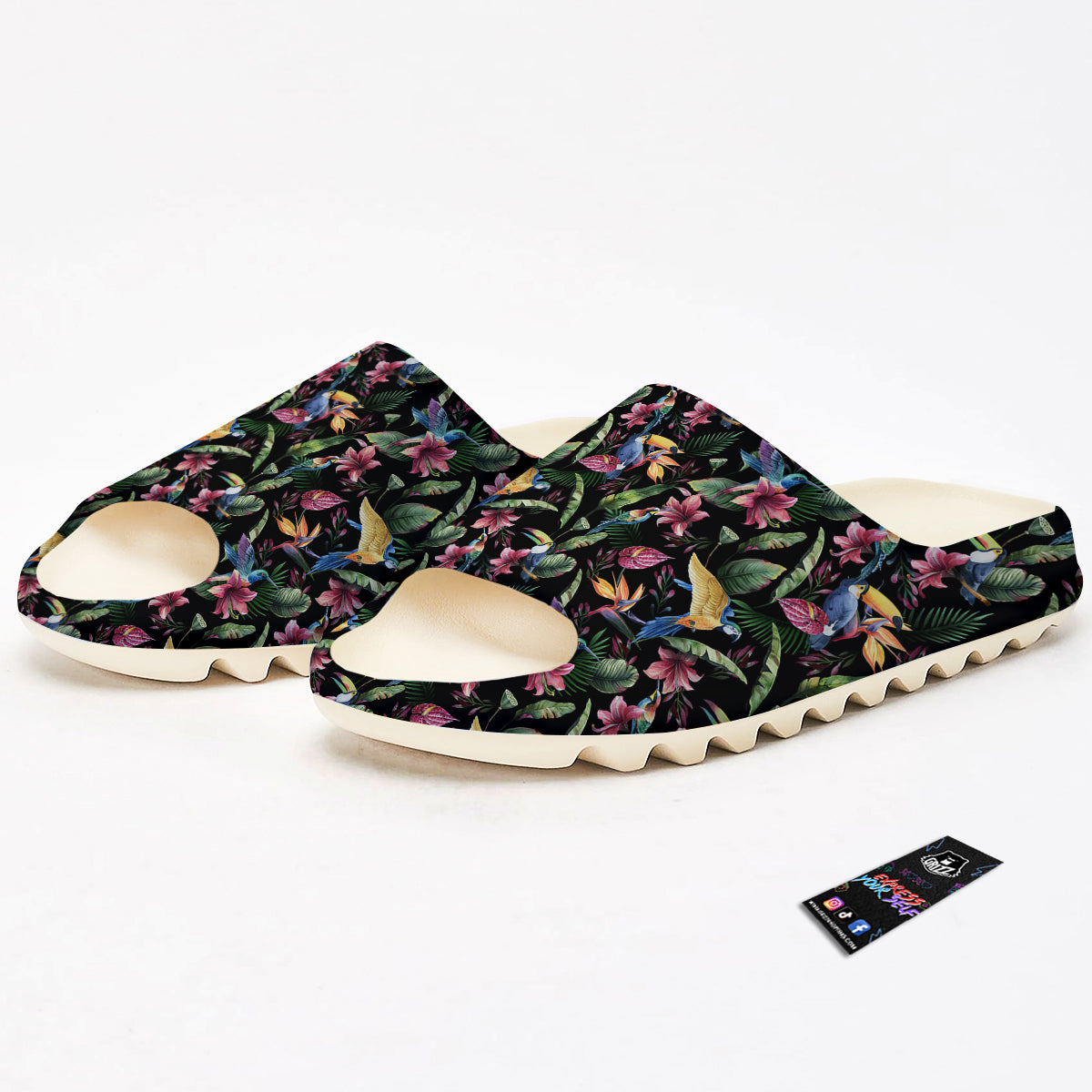 Tropical Aloha Hawaiian Print Pattern Sandals-grizzshop