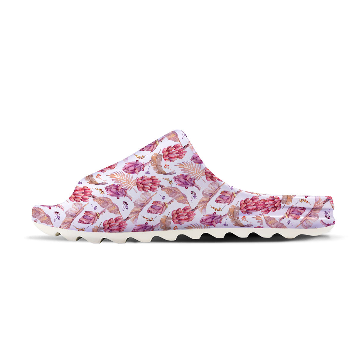Tropical Banana Pink Print Pattern Sandals-grizzshop