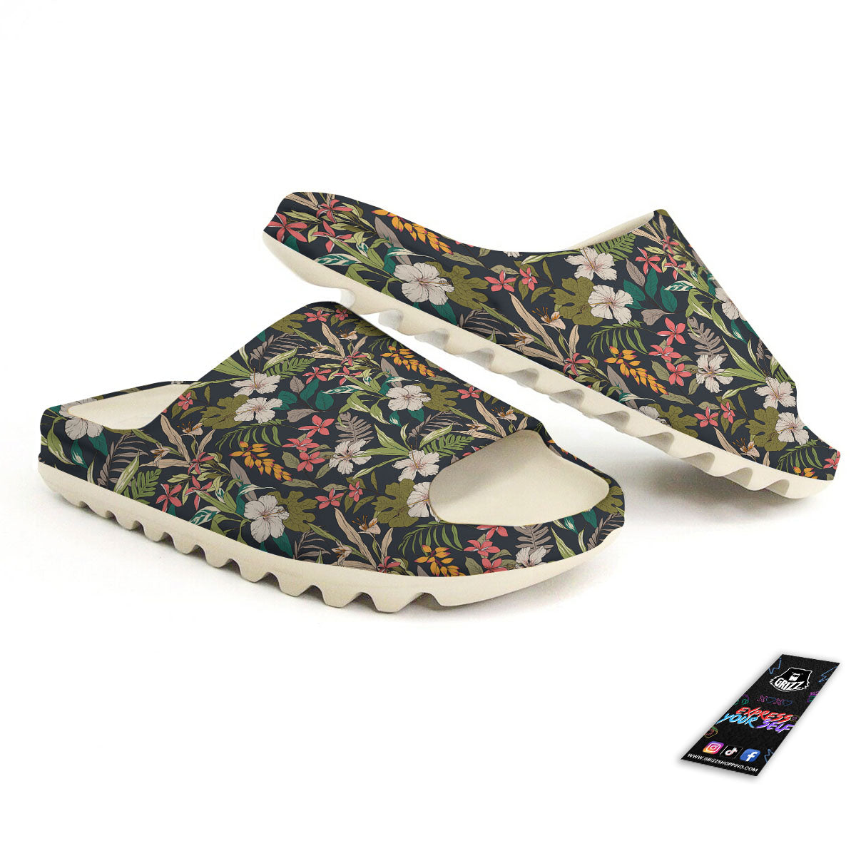 Tropical Hawaiian Aloha Print Pattern Sandals-grizzshop