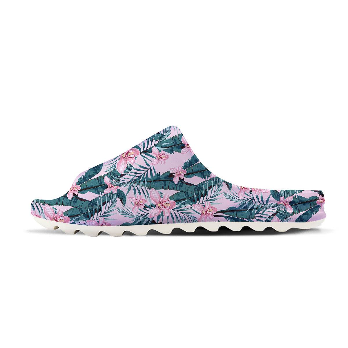 Tropical Pink Hawaiian Print Pattern Sandals-grizzshop
