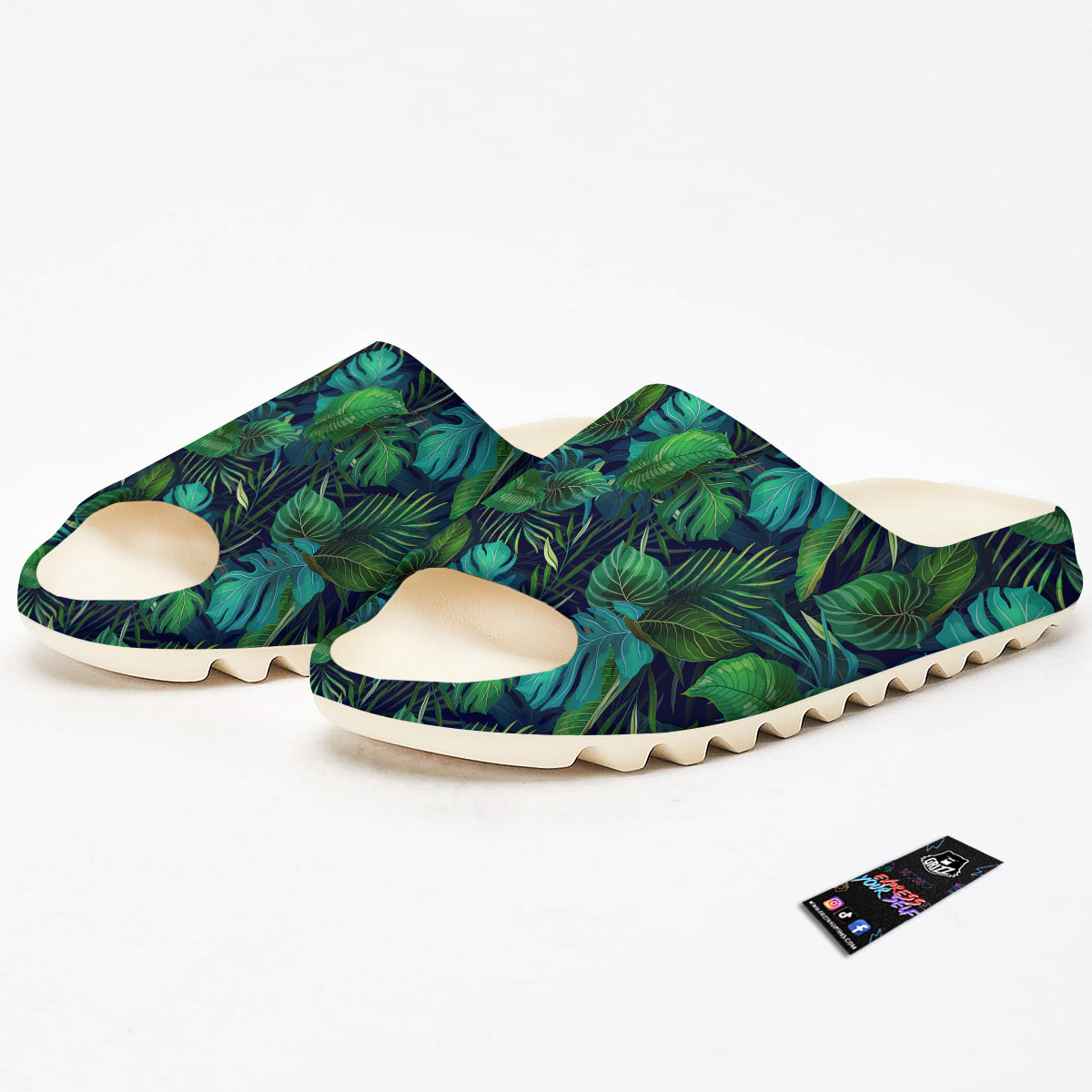 Tropical Plants Hawaiian Print Pattern Sandals-grizzshop
