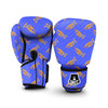 Trumpet Blue Pattern Print Boxing Gloves-grizzshop