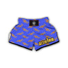 Trumpet Blue Pattern Print Muay Thai Boxing Shorts-grizzshop