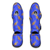 Trumpet Blue Pattern Print Muay Thai Shin Guards-grizzshop