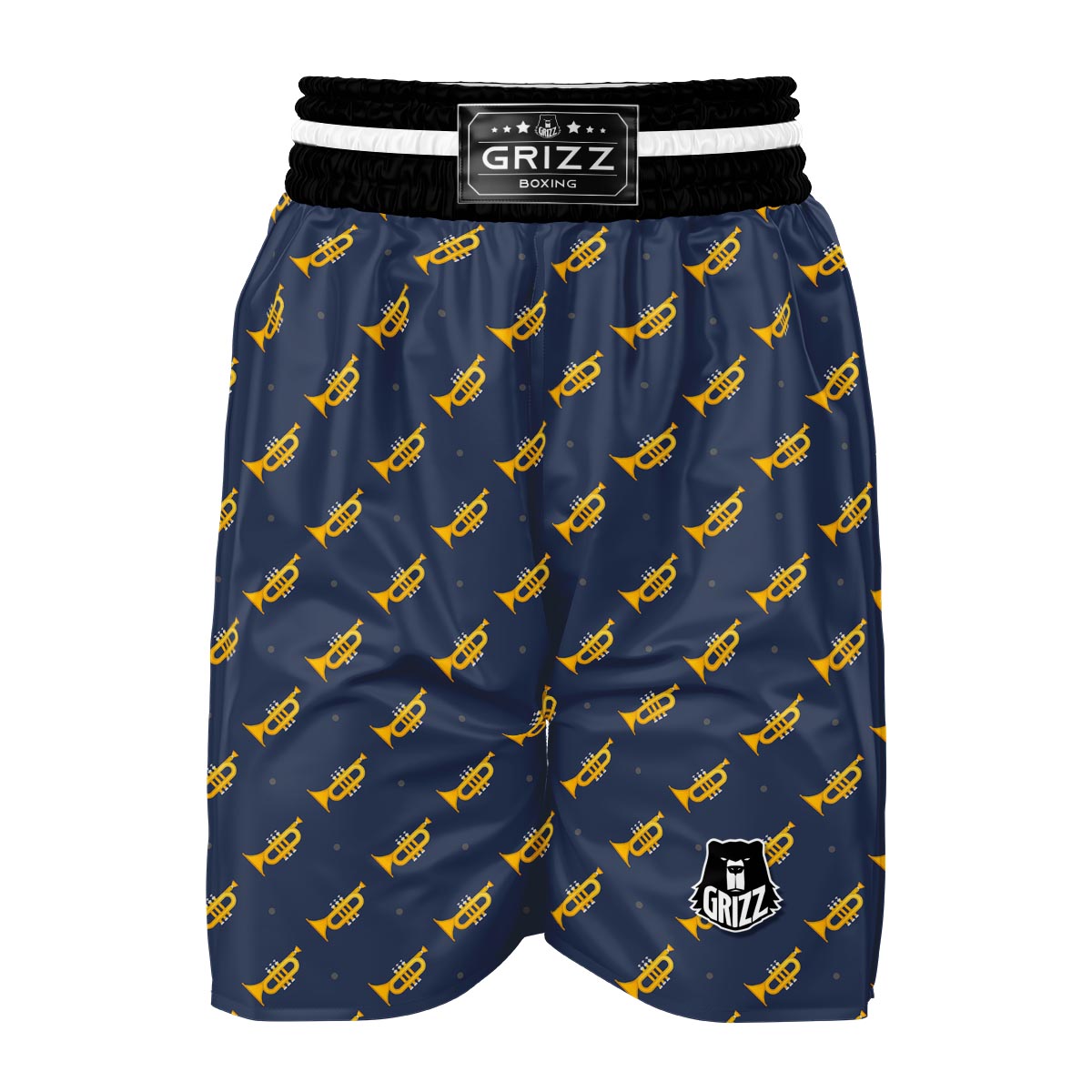 Trumpet Print Pattern Boxing Shorts-grizzshop