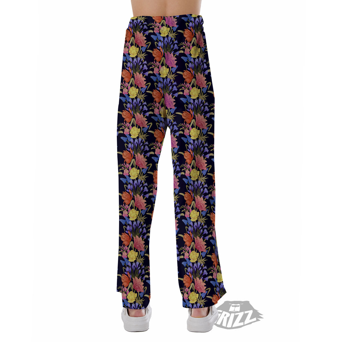 Tulip Colorful Print Pattern Pajama Pants-grizzshop
