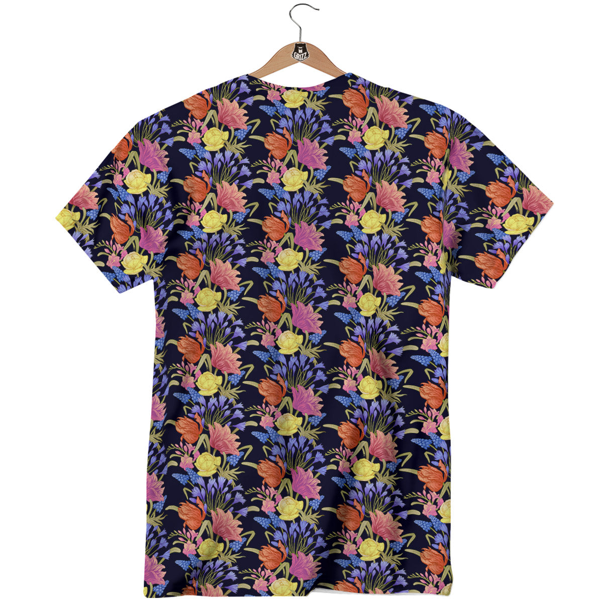 Tulip Colorful Print Pattern T-Shirt-grizzshop