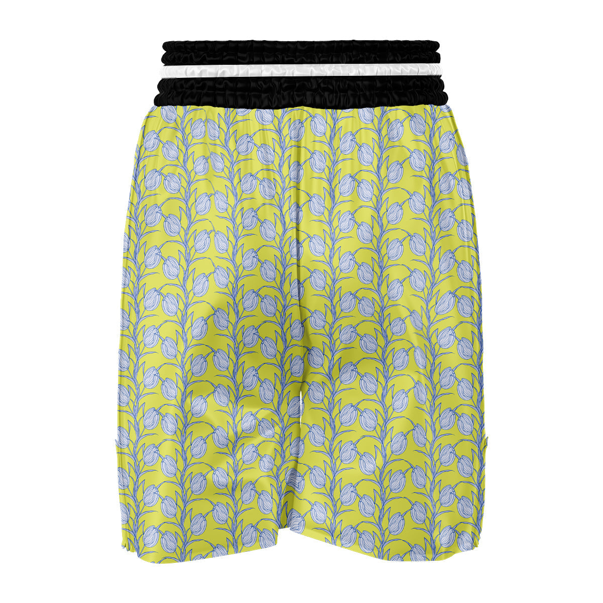 Tulip Drawing Print Pattern Boxing Shorts-grizzshop