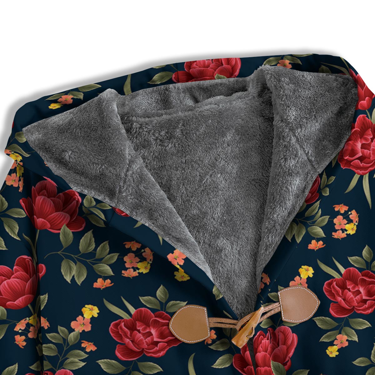 Tulip Red Print Pattern Men's Windbreaker Jacket-grizzshop