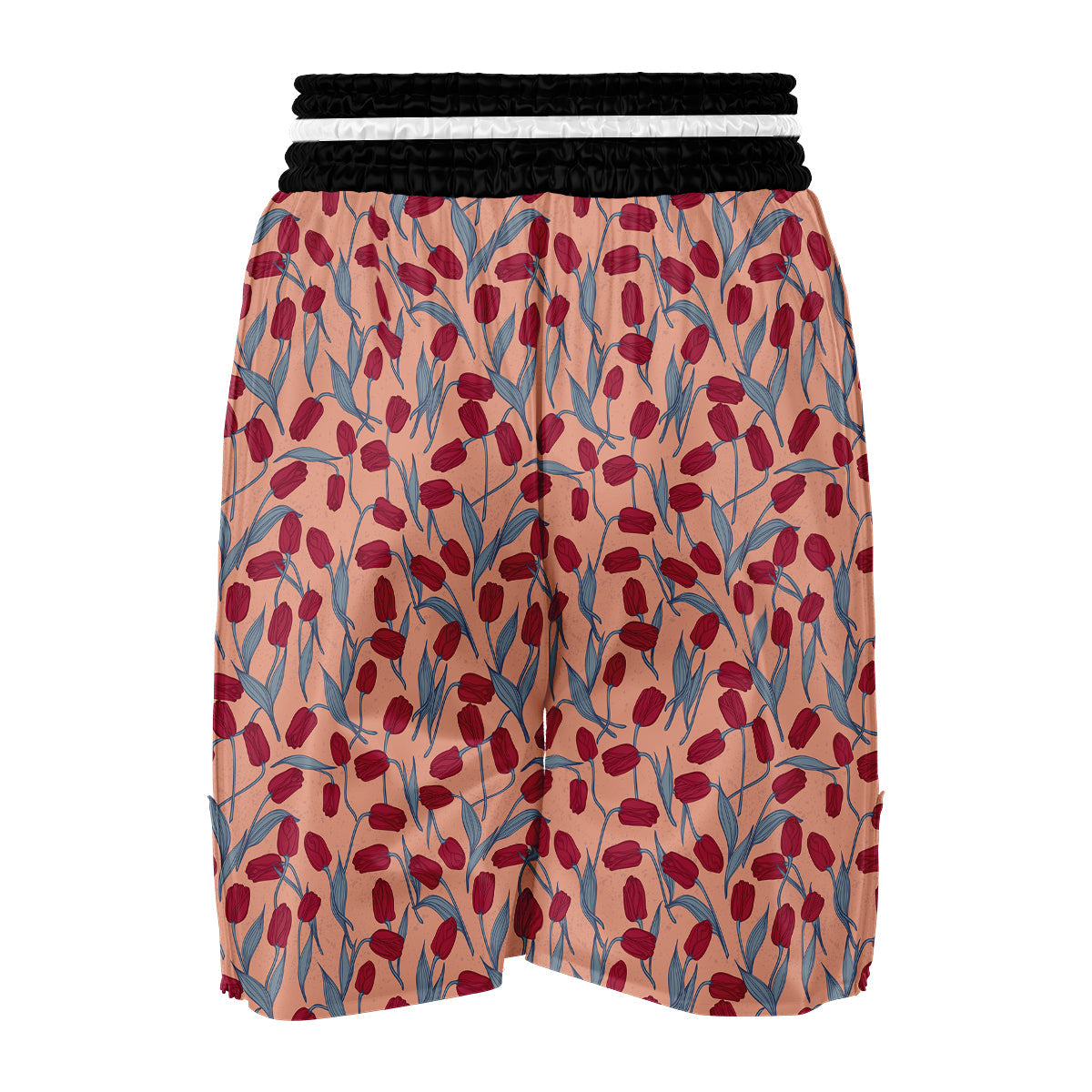Tulip Vintage Color Print Pattern Boxing Shorts-grizzshop