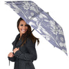 Tulip White Print Pattern Umbrella-grizzshop