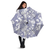 Tulip White Print Pattern Umbrella-grizzshop