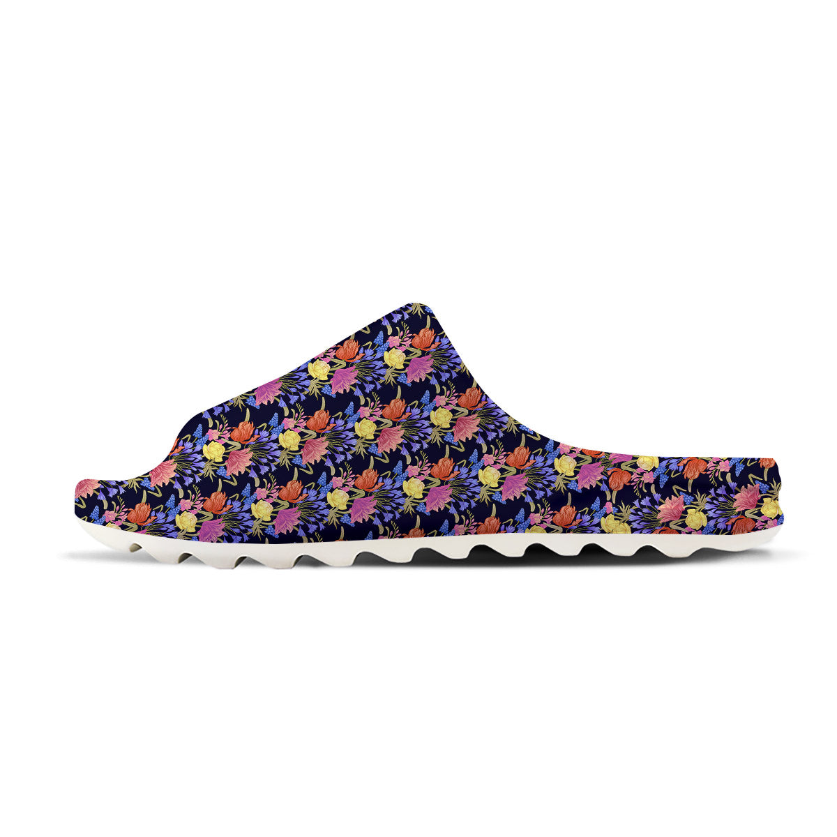 Tulip Colorful Print Pattern Sandals-grizzshop