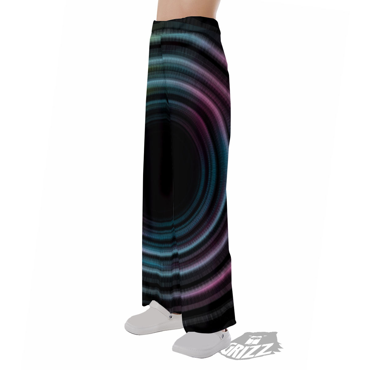 Tunnel Lights Teal And Pink Print Pajama Pants-grizzshop