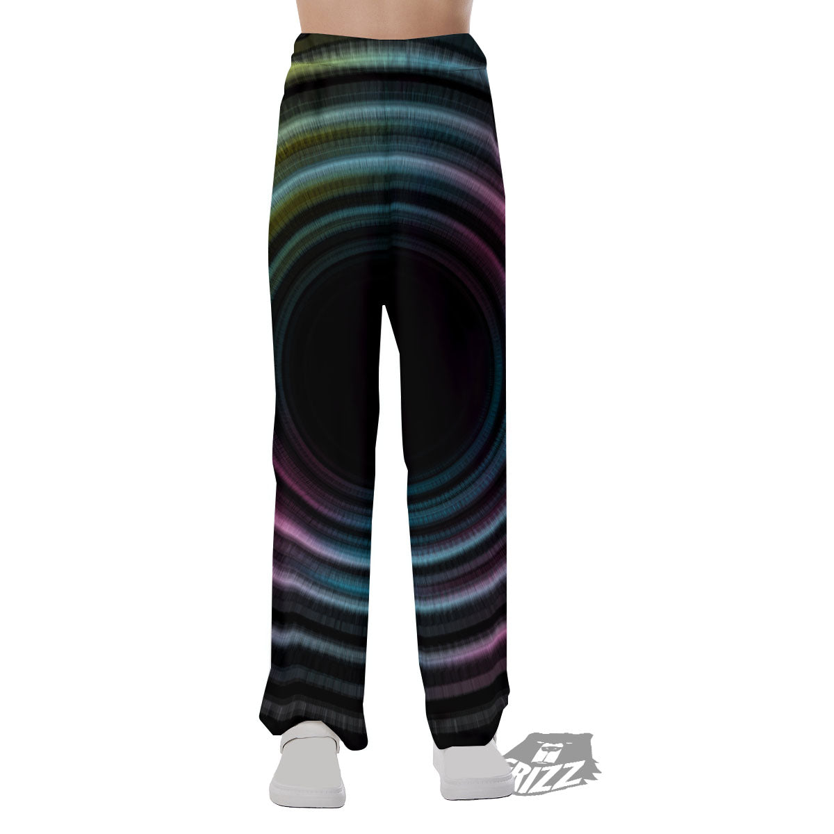 Tunnel Lights Teal And Pink Print Pajama Pants-grizzshop