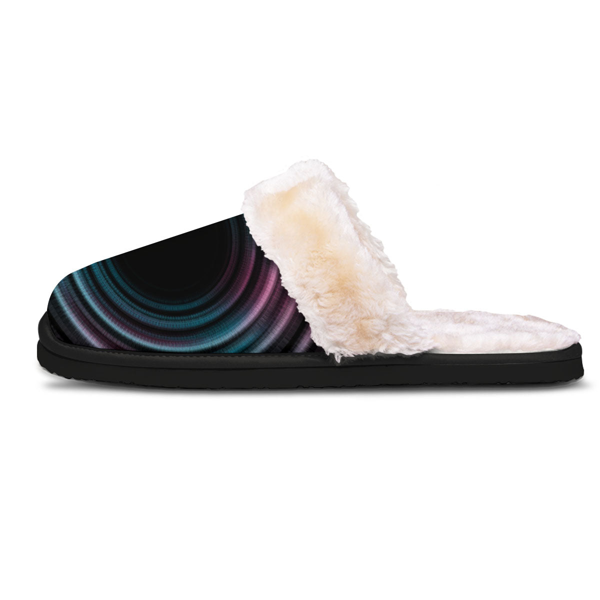 Tunnel Lights Teal And Pink Print Slippers-grizzshop