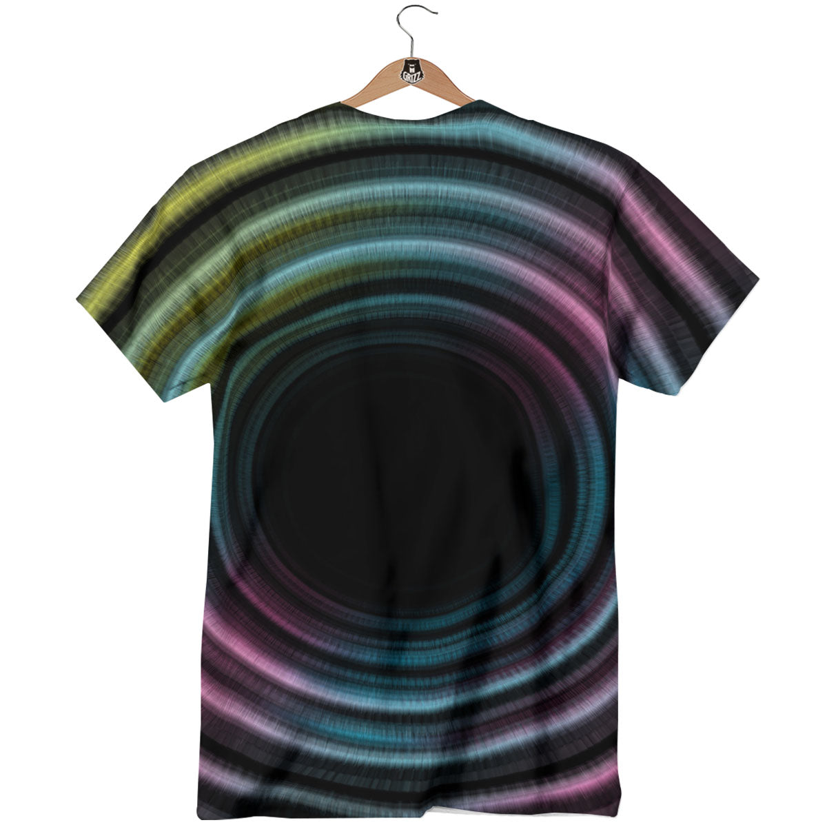 Tunnel Lights Teal And Pink Print T-Shirt-grizzshop