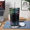 Tunnel Lights Teal And Pink Print Tumbler-grizzshop