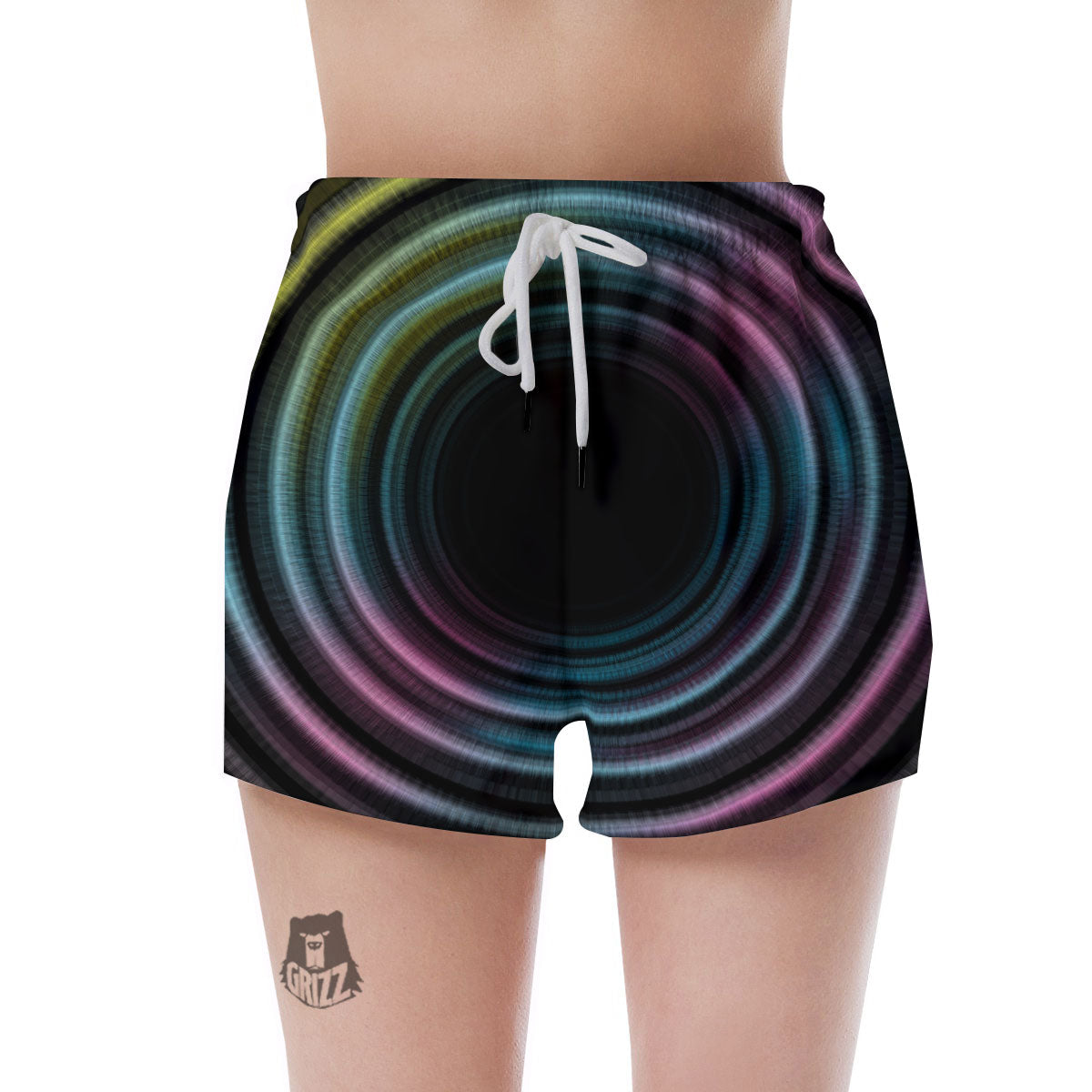 Tunnel Lights Teal And Pink Print Women's Shorts-grizzshop