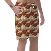 Turkey Thankgiving Pattern Print Men's Shorts-grizzshop