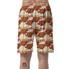 Turkey Thankgiving Pattern Print Men's Shorts-grizzshop