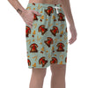 Turkey Thankgiving Print Pattern Men's Shorts-grizzshop