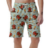 Turkey Thankgiving Print Pattern Men's Shorts-grizzshop