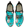 Turquoise Teddy Bear Nurse Black Athletic Shoes-grizzshop