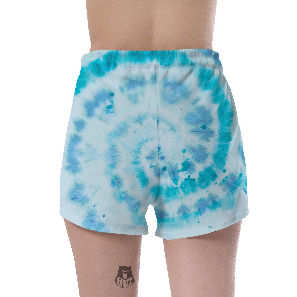Turquoise Tie Dye Women's Shorts-grizzshop
