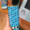 Turtle Blue Sea Print Pattern Tumbler-grizzshop