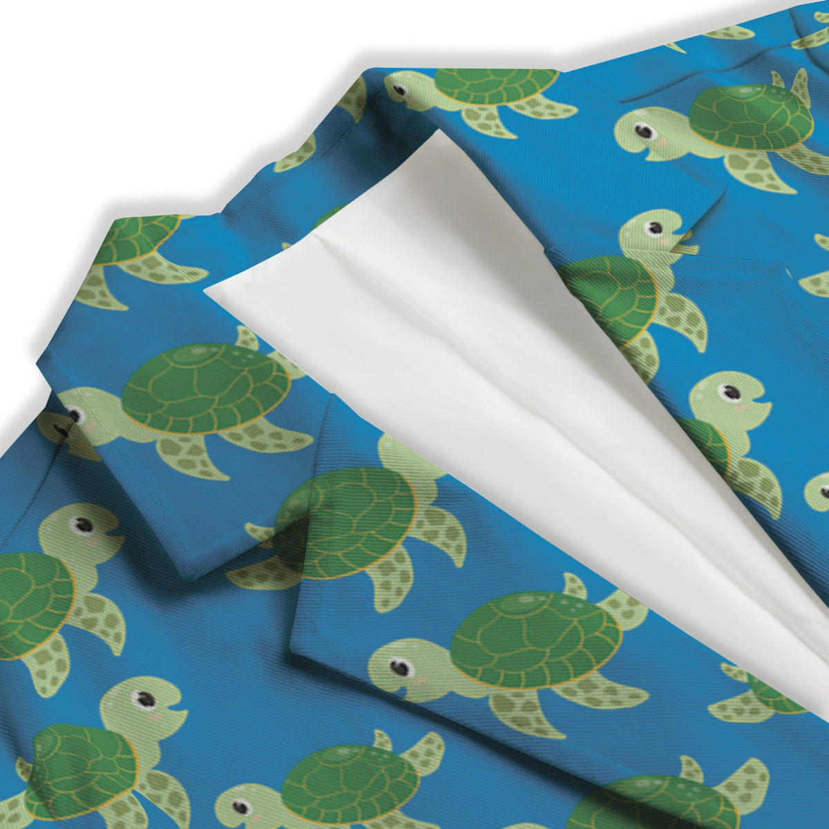 Turtle Cartoon Print Pattern Women's Blazer-grizzshop