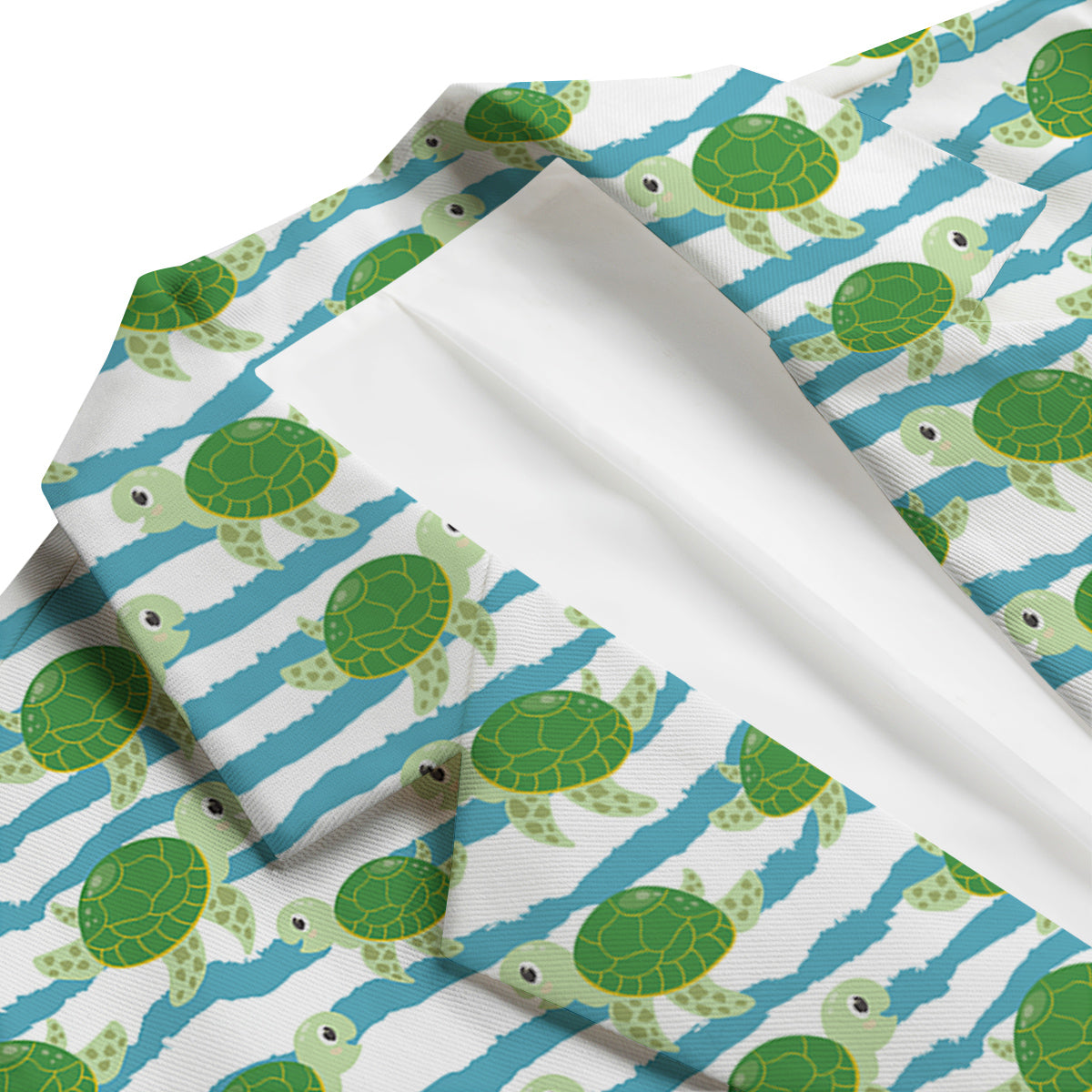 Turtle Cute Sea Print Pattern Men's Blazer-grizzshop