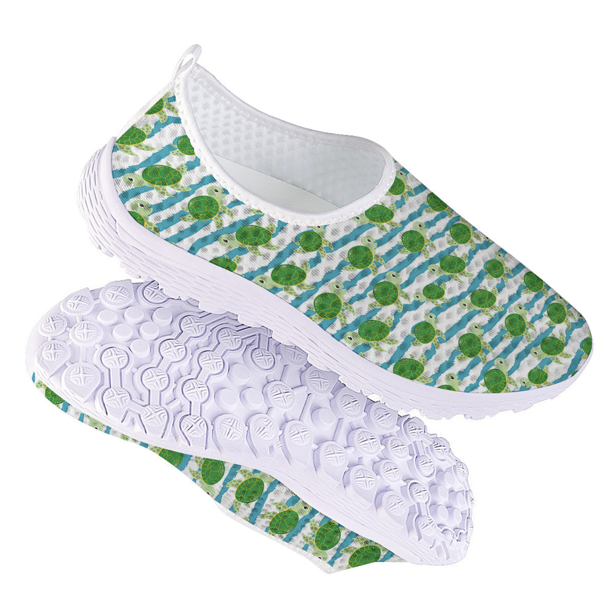 Turtle Cute Sea Print Pattern Nurse Shoes-grizzshop