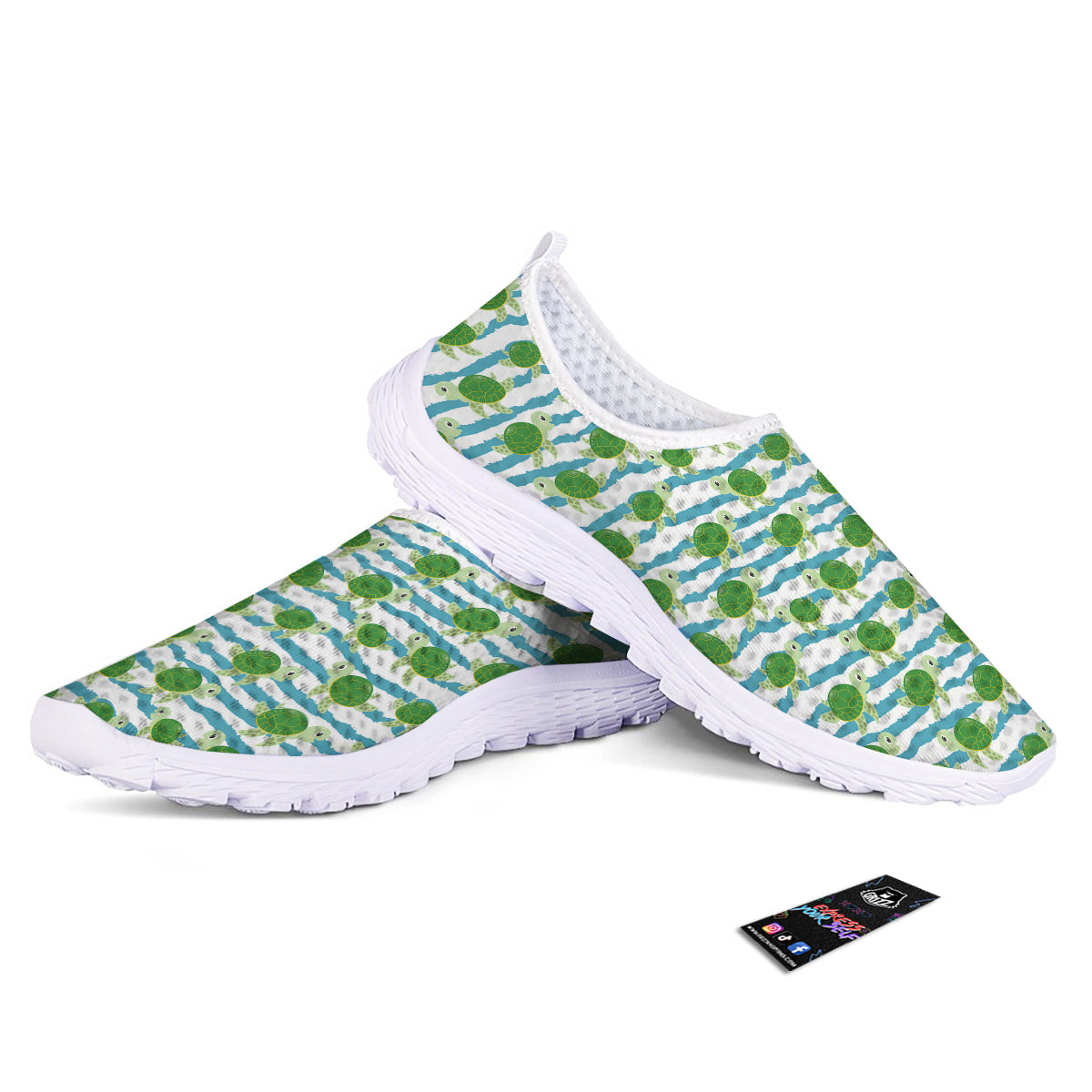Turtle Cute Sea Print Pattern Nurse Shoes-grizzshop