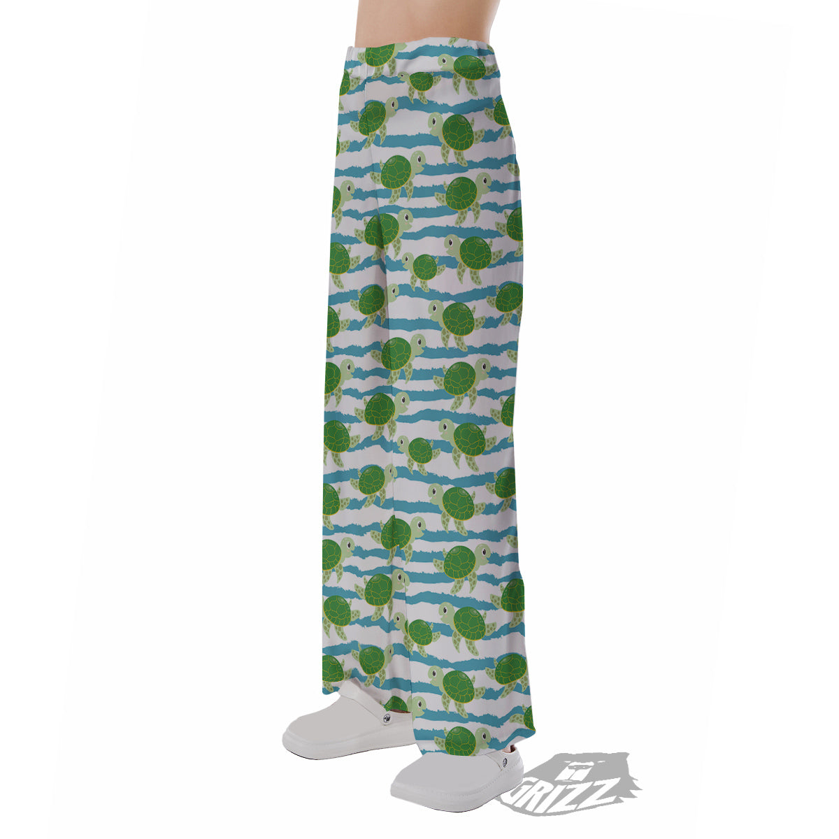 Turtle Cute Sea Print Pattern Pajama Pants-grizzshop