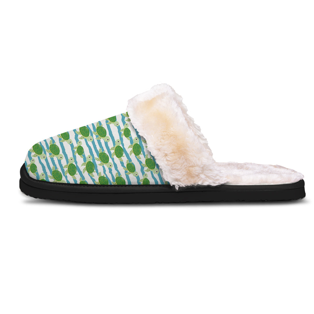 Turtle Cute Sea Print Pattern Slippers-grizzshop