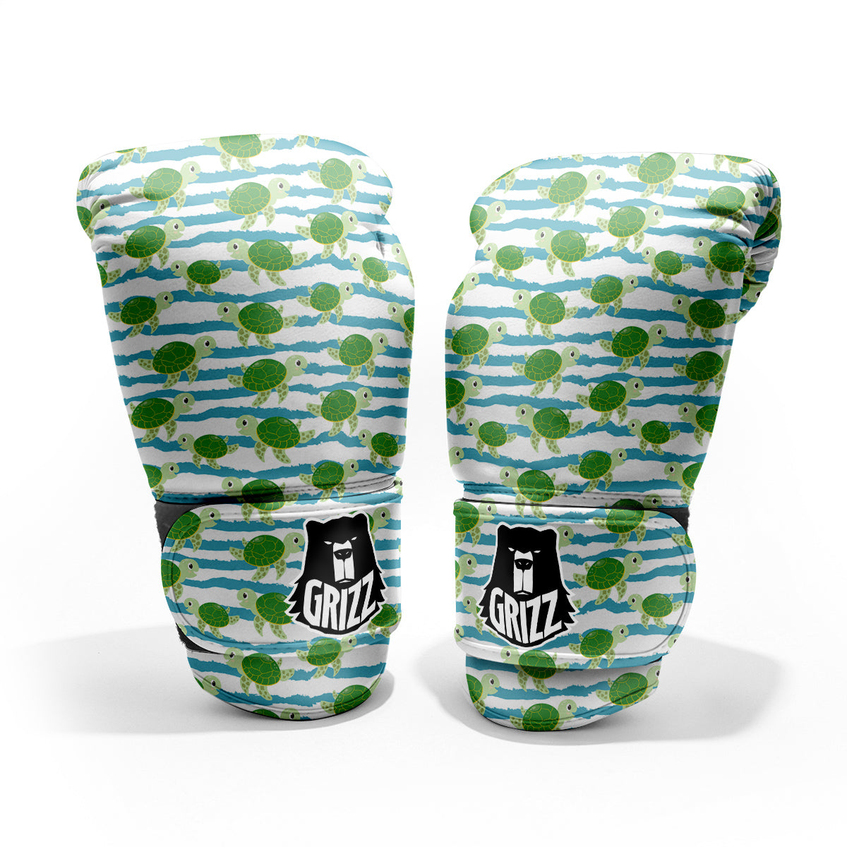 Turtle Cute Sea Print Pattern Sparring Gloves-grizzshop